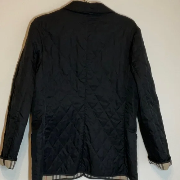 Burberry Constance Quilted Jacket Black Medium Regular Vintage Check - Picture 3 of 15